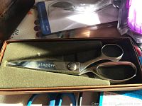 Gingher stainless steel scissors in box