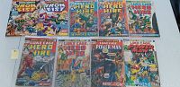 Front covers of 9 Marvel comic books including Marvel Premiere #17, #18, and multiple Luke Cage: Hero for Hire issues.