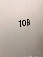 Storage unit door marked ‘108’