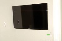 Front view of mounted TV
