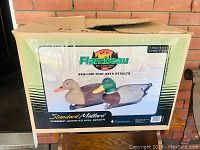Original box for Flambeau Outdoors Standard Mallard weighted keel decoys showing external packaging and branding.