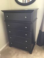 Front view of closed chest showing overall design and finish