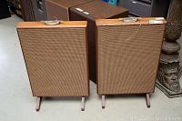 Front view showing both speakers side by side