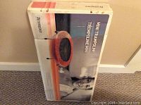 Mini trampoline in unopened Tempo branded box showing product image and branding