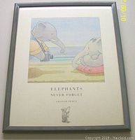 Front view of the framed print showing the full artwork and frame.