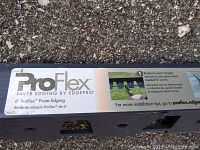 Label of ProFlex 6' Paver Edging by EdgePro showing product name and usage for patio edging.