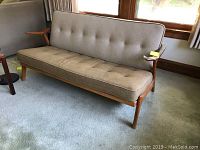 Front three-quarter view of full sofa