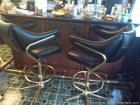 Two stools at counter, showing overall appearance