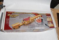 Closed box labeled "Miter 1000 by Incra" showing packaging design