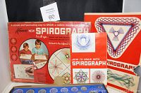 Original box for Kenner Spirograph with colorful graphics and children using the toy shown