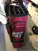 Front view showing the top dividers and front pockets