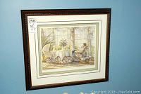 Single framed print on wall showing one of the two prints