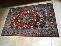 Full view of rug laid flat