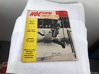 Front cover of September 1963 Hockey Pictorial magazine showing Johnny Bower leaping in hockey gear on ice rink. Cover text highlights NHL preview, Rangers, and league rundowns.