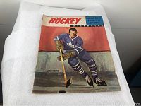 Cover photo showing the full magazine with Carl Brewer in Toronto Maple Leafs hockey uniform, along with the title and issue date