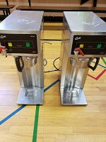 Both Wilbur Curtis coffee brewers side by side