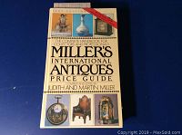 Front cover of the Miller's International Antiques Price Guide 1987 edition showing the title, editors, and sample antiques images on cover.
