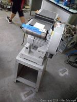 Combination 6x9 belt and disc sander on stand with motor