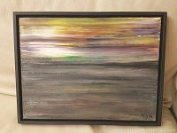 Close-up front view showing brushstroke detail and frame