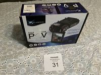 Front of box showing product name Dash Cam POV and a photo of the dash cam device.