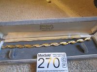 Full length of the bracelet inside original box.