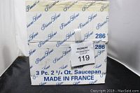 Box packaging showing product name and origin Made in France