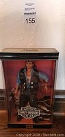 Photo of boxed Ken B action figure with Harley Davidson branding