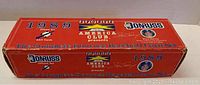 Red Donruss box labeled 1989 Sports America Club presents The Complete Donruss Baseball Card Set with 660 cards text along the bottom and image of player on front.