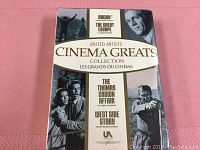 Front of sealed United Artists Cinema Greats DVD box set showing titles Rocky, The Great Escape, The Thomas Crown Affair, West Side Story