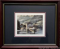 Full front view of the framed digital print featuring 'Moving Home' by Ian Douglas Sparkes.