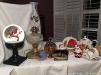 Full lot display showing all items together on white cloth background.