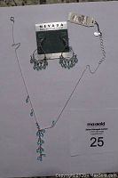 Full set necklaces and earrings displayed on white background with MaxSold tag