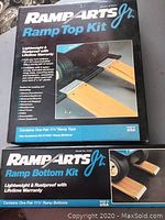 Photo of Ramp Arts Jr Ramp Top Kit box showing product branding and key features.