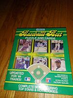 Photo of sealed 1989 Donruss Baseball's Best box featuring poker player images and set details.