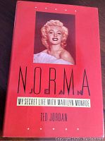 Front cover of the hard cover book showing Marilyn Monroe's photo and title