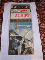 Front face of 5 vinyl records showing titles including Mangione, Al Hirt albums, and 2001 A Space Odyssey soundtrack.