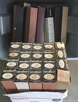Top-down view of stacked Aeolian piano roll boxes with visible labels and numbers.