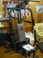 Full view of the Weider 8530 multi-station home gym in room setting