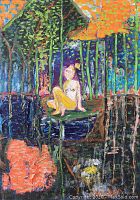 Full front view of painting showing entire composition and color palette