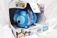 Photo of the large blue Stitch Tsum Tsum stack and display set in its original packaging showing the front and side.