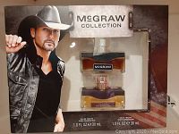 Front view of McGraw Collection men's fragrance set packaging showing two eau de toilette bottles and cowboy-themed design.