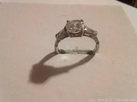 Angled front view showing ring silhouette and design