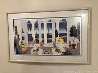 Framed wall print showing entire artwork and frame.