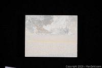 Front view of the 8x10 inch abstract painting showing the artwork in light neutral tones with layered textures.