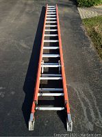 Full extension view on driveway showing overall length and condition