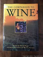 Cover of The Companion to Wine book showing title and editor details.