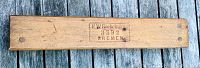 Wood mold piece stamped with 'F.W. Bockelmann 3392 Bremen' marking on one side.