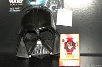 Black Star Wars Rogue One Darth Vader mask with original tag attached