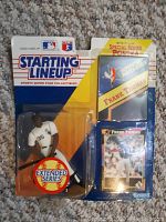 Frank Thomas Starting Lineup figure in original packaging with card and poster mention
