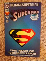Superman comic book with blue cover, issue 78, 'Reign of the Supermen!'